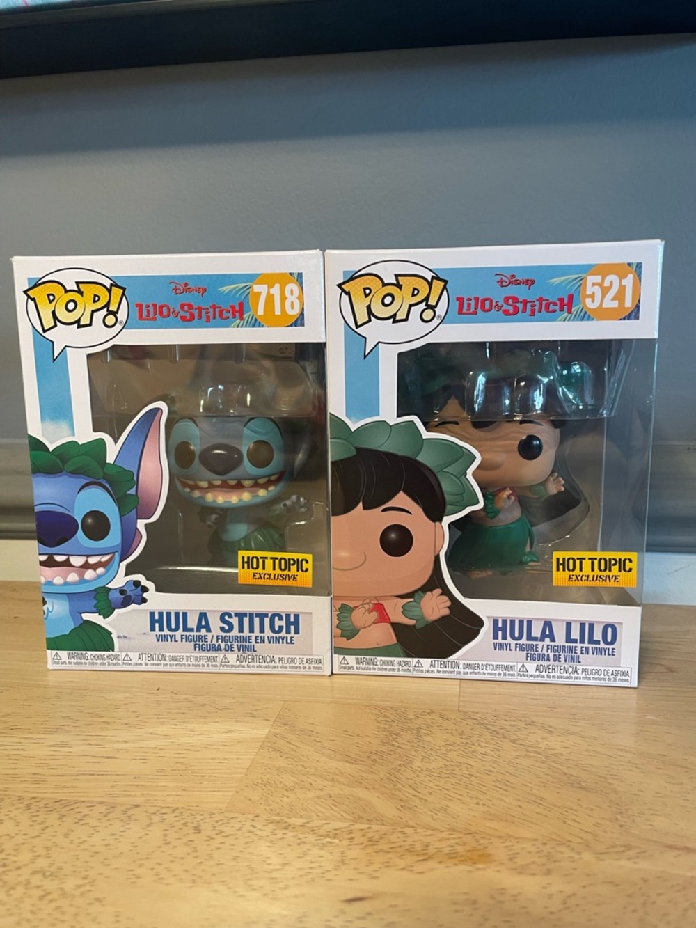 Funko Pop! Hula Stitch and Hula Lilo Vinyl Figures- Hot Topic Exclusive